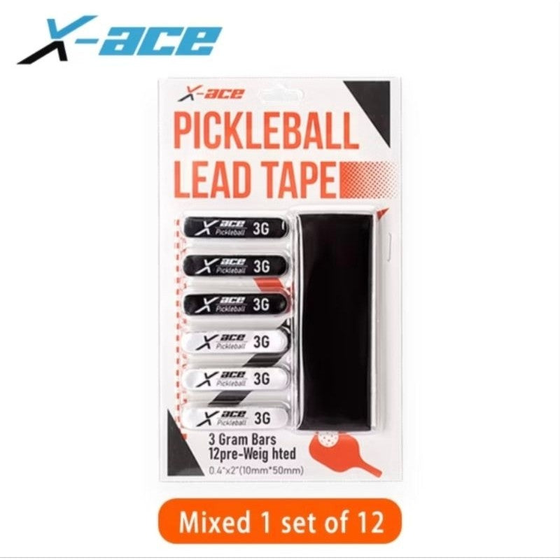 X-Ace Pickleball Lead Tape 3g 1set 12pcs Weight Sticker