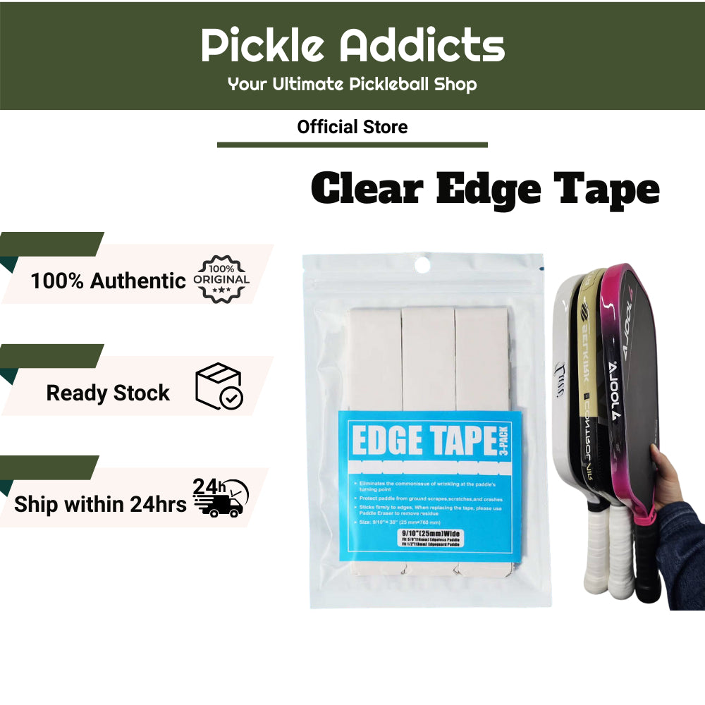 Pickleball Paddle Protective Edge Tape 14mm/16mm Clear Edge Tape Transparent Edge Tape