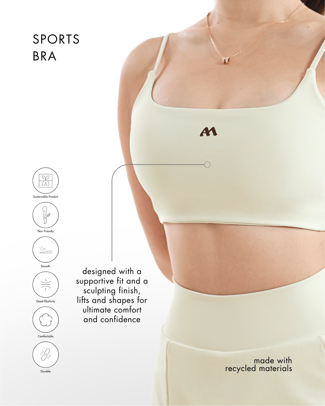 5AM AMpower Bra Sand