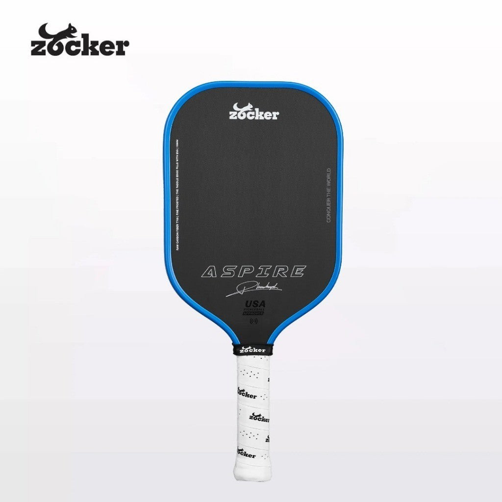 Zocker Aspire Pickleball Paddle x Phuc Huynh White Edition Pickleball Paddle