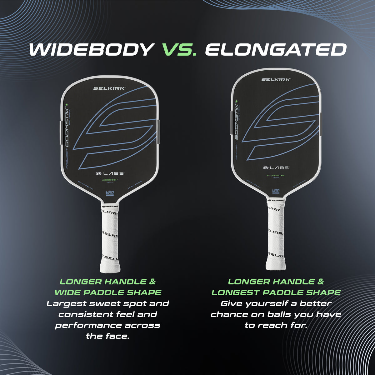 Selkirk LABS Project Boomstik® Summit Raw Carbon Asia Edition (Widebody/ Elongated) Paddle