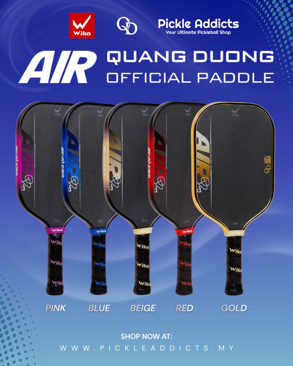 Wika Air Quang Duong Pickleball Paddle (Ready Stock)