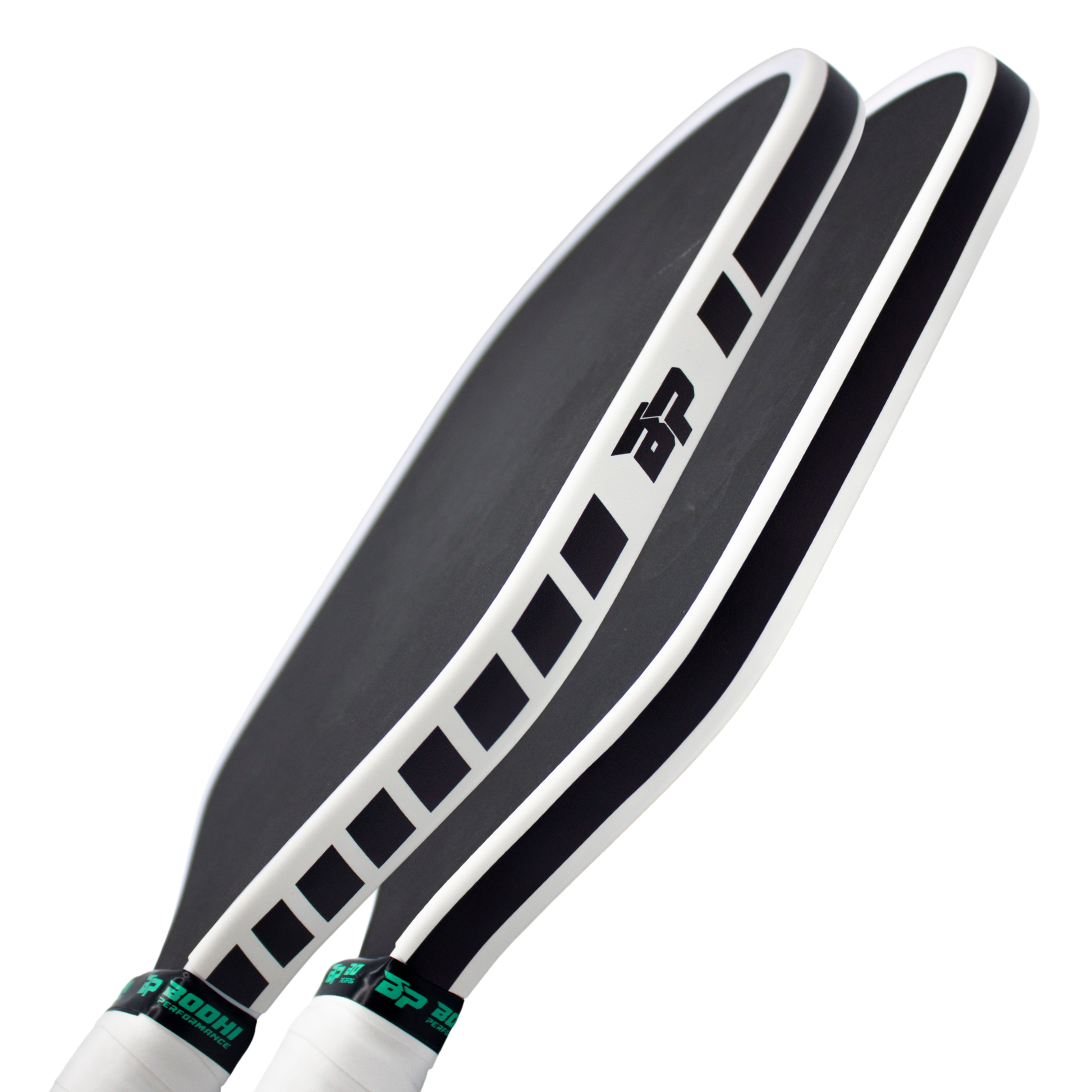 White - Black Stripe
