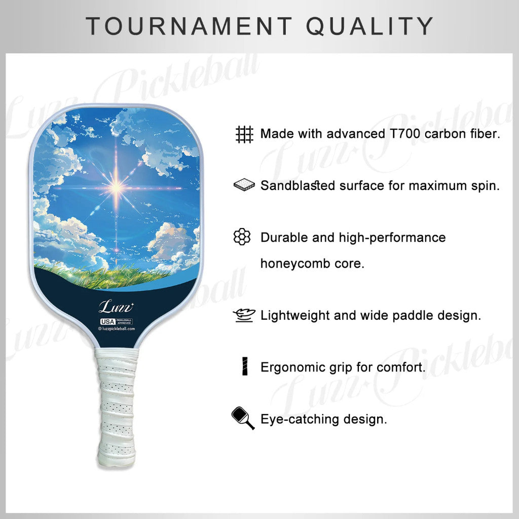 Luzz Pickleball Paddle Star T700 Carbon Fiber (16mm)