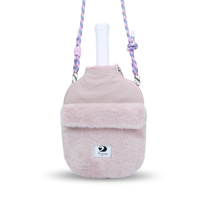 ACTIVE - FURRY POCKETTE - PICKLEBALL PADDLE COVER - BLUSH PINK