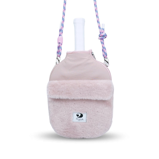 ACTIVE - FURRY POCKETTE - PICKLEBALL PADDLE COVER - BLUSH PINK
