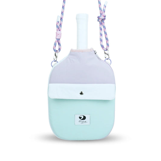 POCKETTE – PICKLEBALL PADDLE CASE (MINT/LIGHT PURPLE)