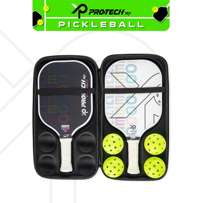 Protech XP GEO Series Pickleball Premiun & Economic Set  (2 Paddles/4 Balls/1 Case)(13mm)