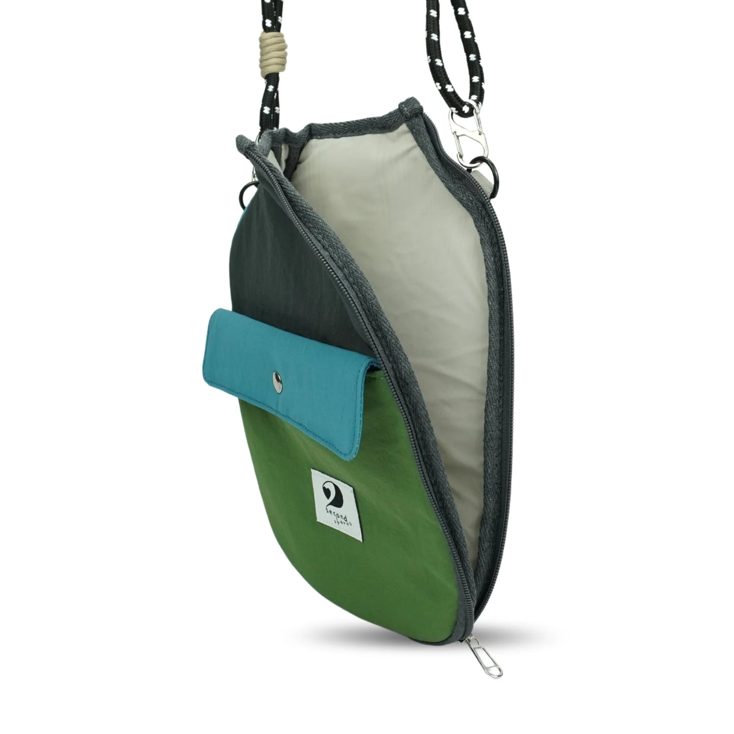 POCKETTE – PICKLEBALL PADDLE CASE (KHAKI GREEN/DARK GREY)