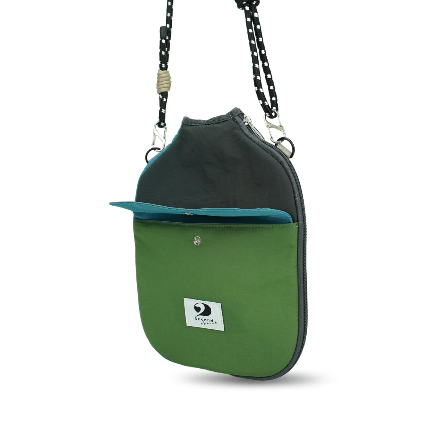 POCKETTE – PICKLEBALL PADDLE CASE (KHAKI GREEN/DARK GREY)