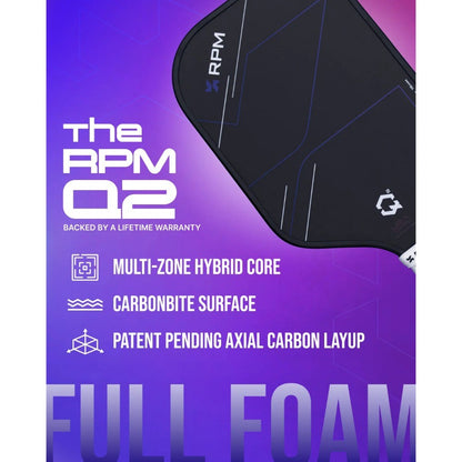 RPM Q2 14MM/16MM ELONGATED Pickleball Paddle James Ignatowich