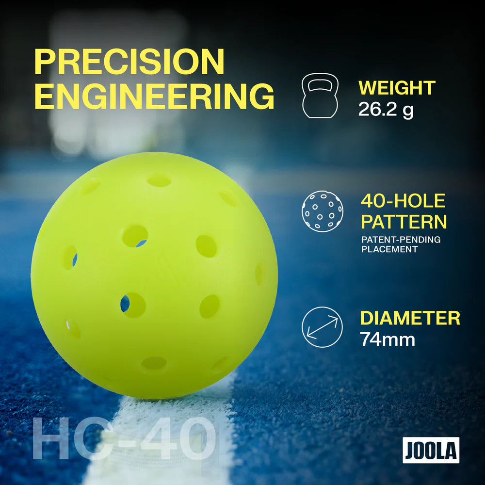 Joola HC-40 Pickleball Joola Ball Box of 3