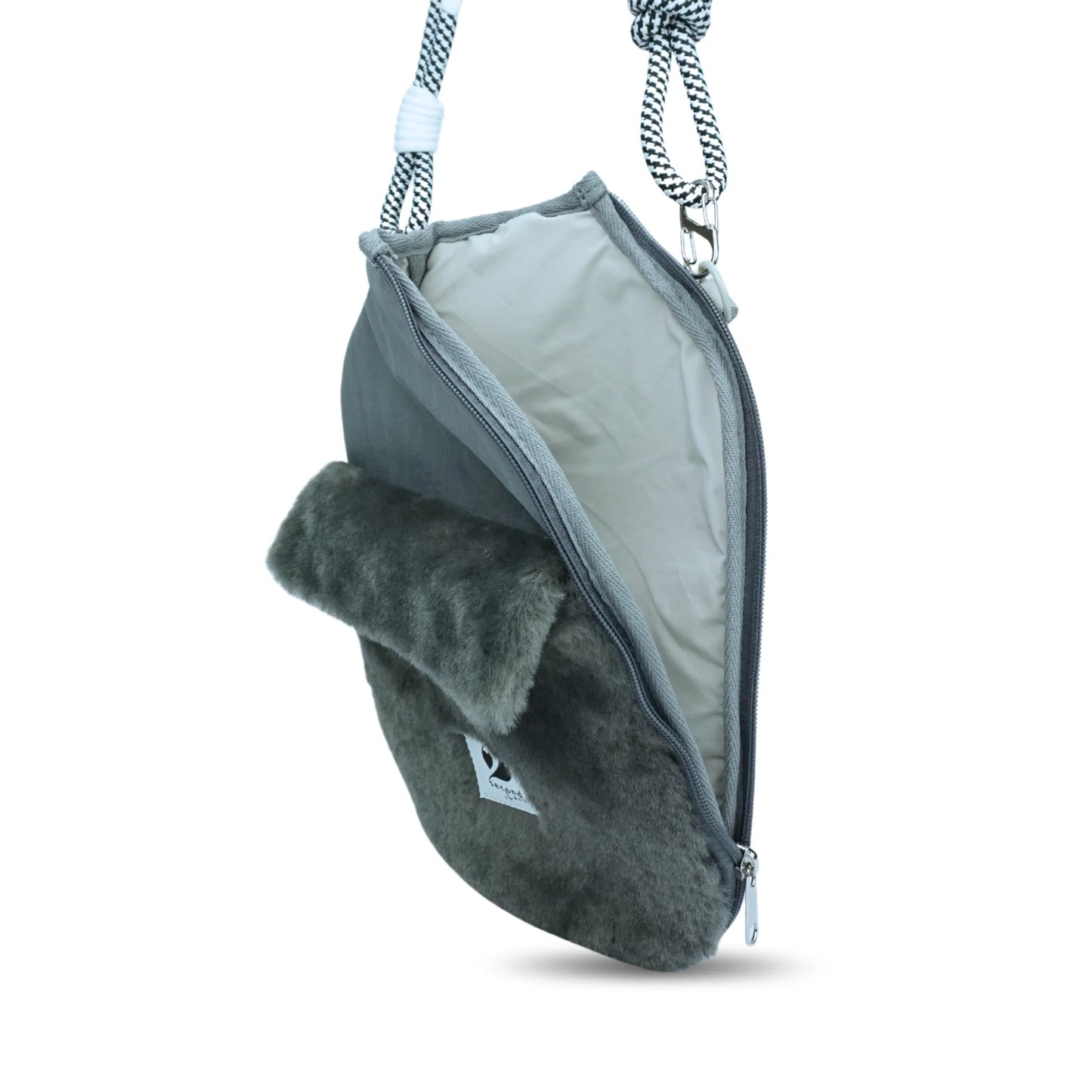 ACTIVE - FURRY POCKETTE - PICKLEBALL PADDLE COVER - CHARCOAL GREY