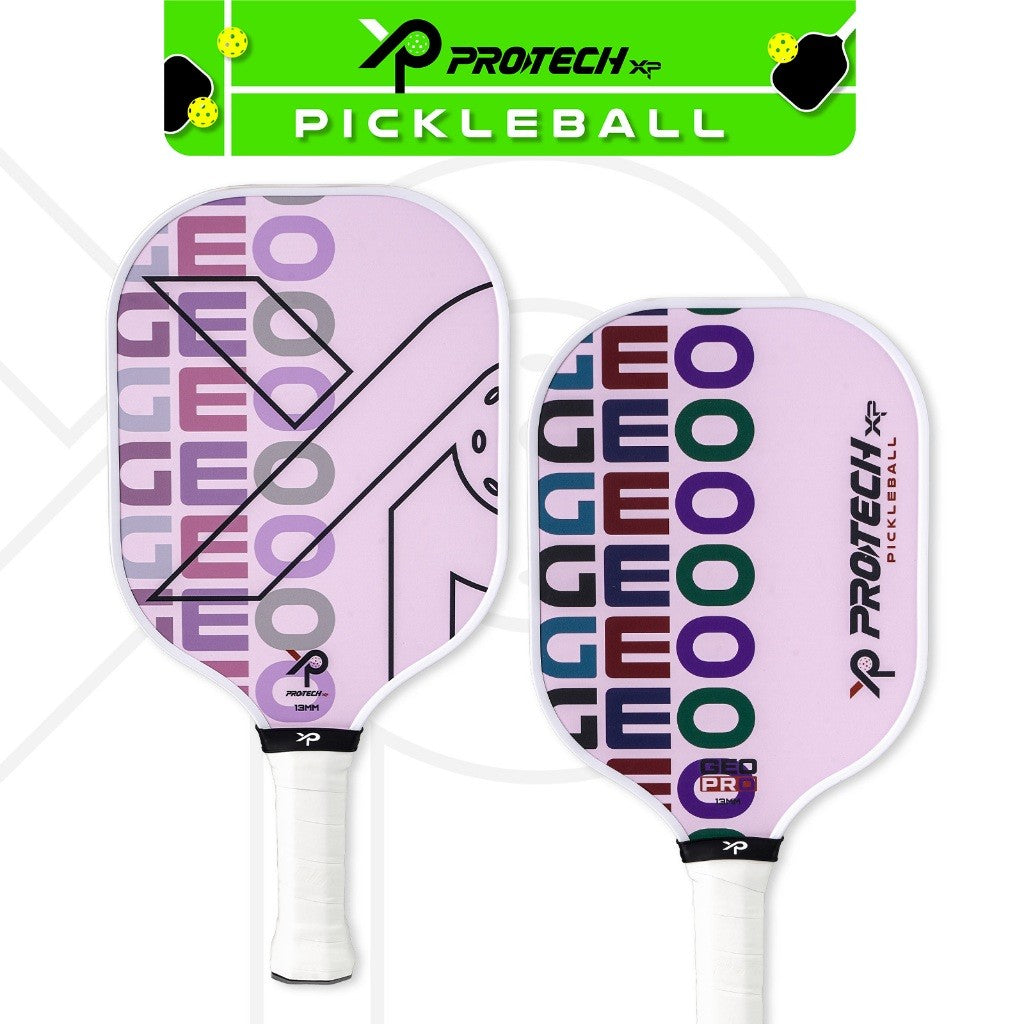 Protech XP GEO Series Pickleball Premiun & Economic Set  (2 Paddles/4 Balls/1 Case)(13mm)