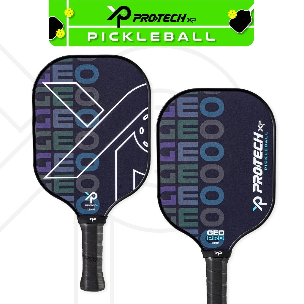 Protech XP GEO Series Pickleball Premiun & Economic Set  (2 Paddles/4 Balls/1 Case)(13mm)