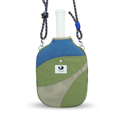 MESH – PICKLEBALL PADDLE CASE (KHAKI GREEN/BLUE)