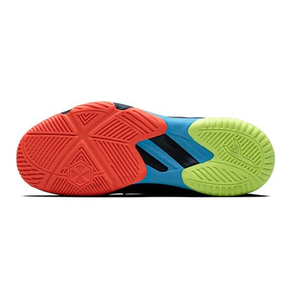 Hundred Hyperspike Court Shoes Pickleball Shoes Black Orange Color