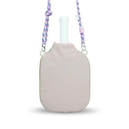 MESH – PICKLEBALL PADDLE CASE (TAN/PINK)