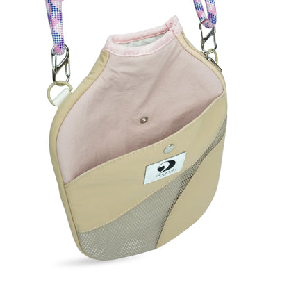 MESH – PICKLEBALL PADDLE CASE (TAN/PINK)