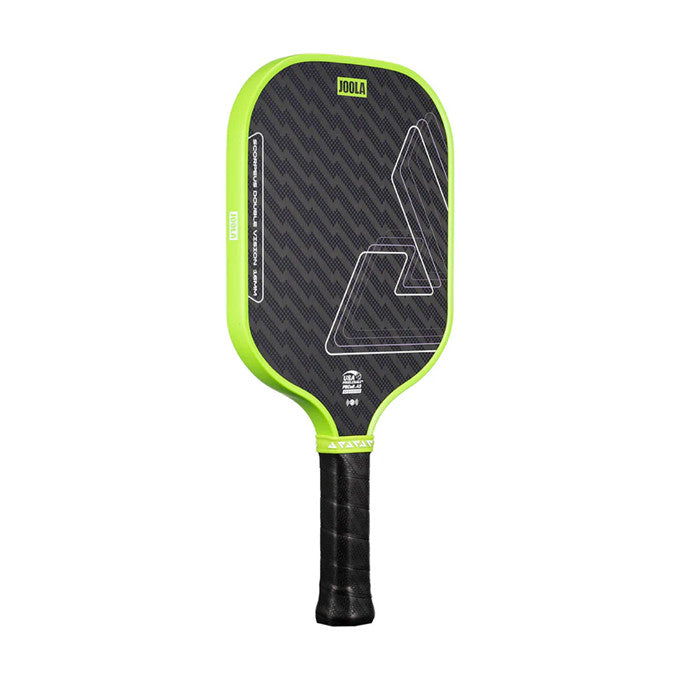 JOOLA Scorpeus Double Vision Pickleball Paddle - Blaze Red / Bolt Blue / Surge Green (16mm)