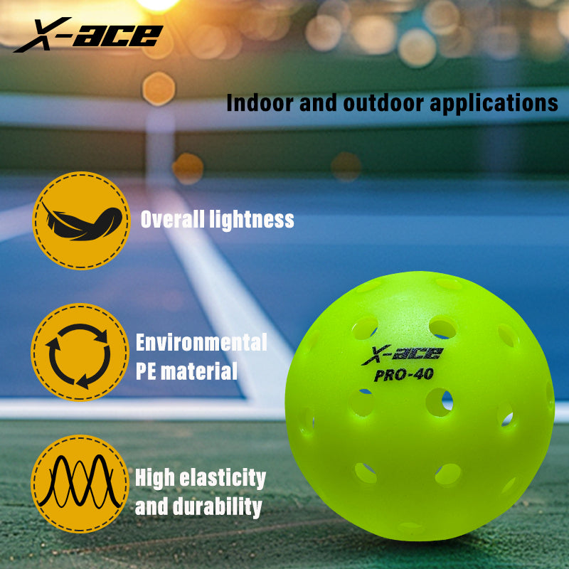 Pickleball X-Ace Pro 40 Pickle ball Ball USAPA Competition Standard Pickleball