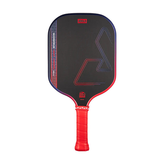JOOLA Scorpeus Heat Vision Pickleball Paddle - Ignite Blaze Red / Surge Green / Flash Yellow (16mm)