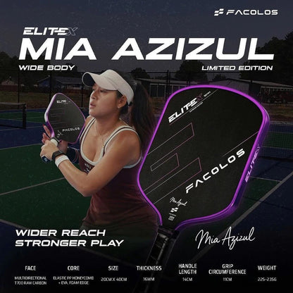 Facolos Elite X 16mm Widebody Mia Azizul Edition Pickleball Paddle