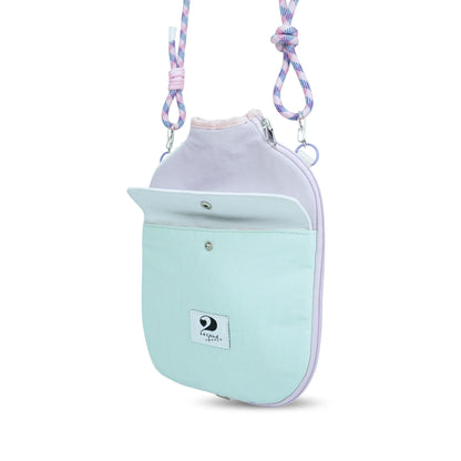POCKETTE – PICKLEBALL PADDLE CASE (MINT/LIGHT PURPLE)