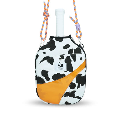 MESH – PICKLEBALL PADDLE CASE (COW-PRINT)