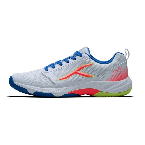 Hundred Pickleball Hyperspike Court Shoes Pickleball Shoes WHITE BLUE Color