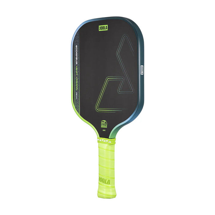 JOOLA Scorpeus Heat Vision Pickleball Paddle - Ignite Blaze Red / Surge Green / Flash Yellow (16mm)