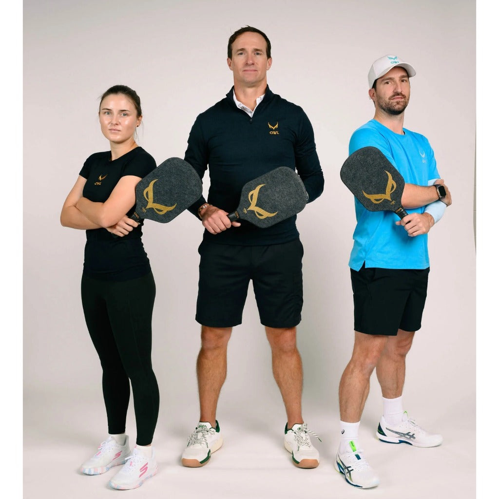 OWL Pickleball CXE - Drew Brees Limited Edition Pickleball Paddle 16mm Hybrid