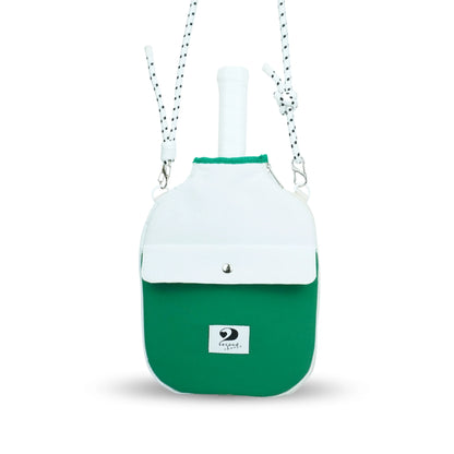 POCKETTE – PICKLEBALL PADDLE CASE (GREEN/WHITE)