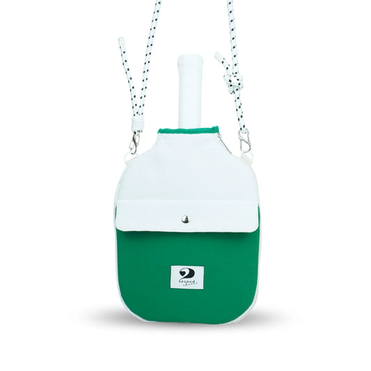POCKETTE – PICKLEBALL PADDLE CASE (GREEN/WHITE)