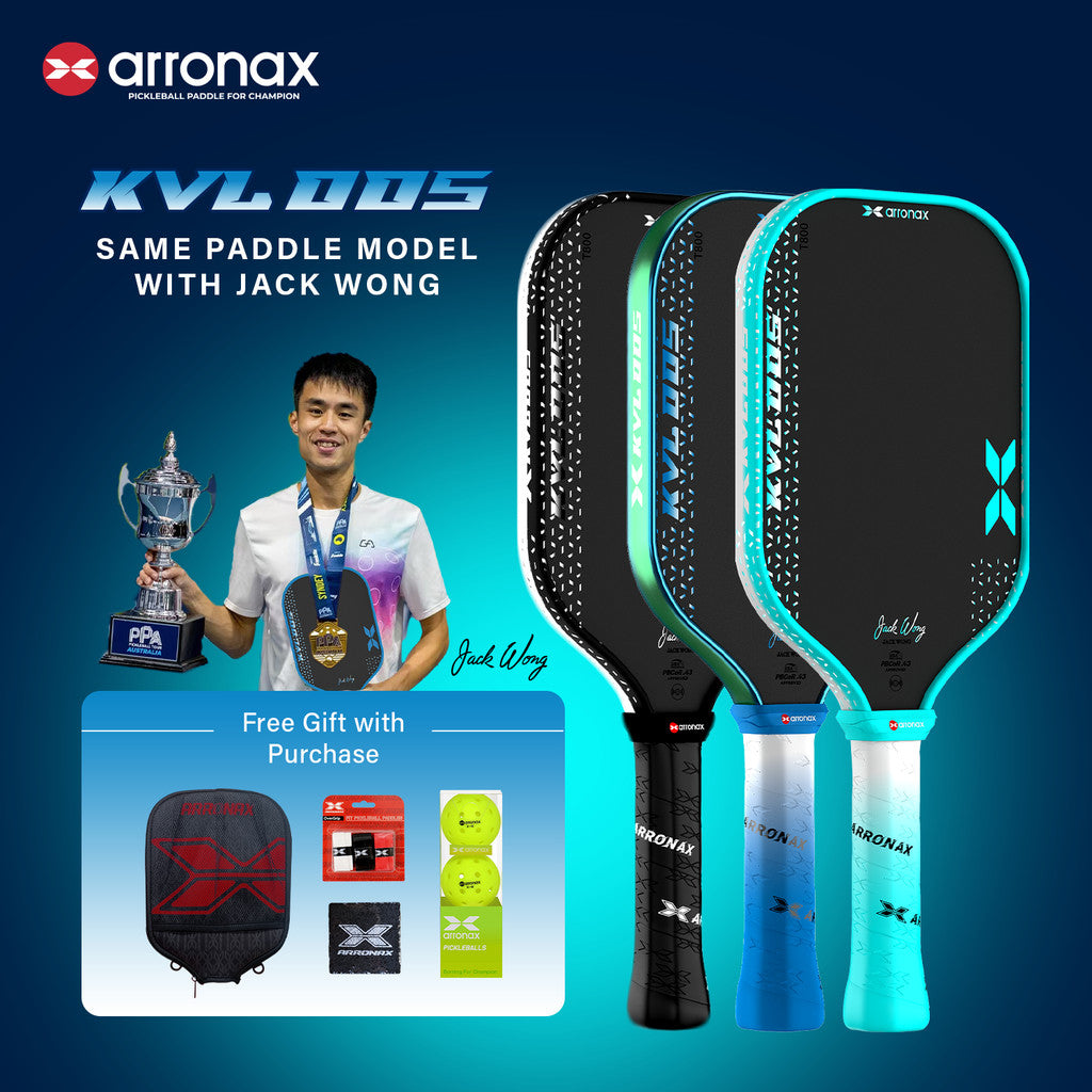 Arronax KVL005 Foam Core T800 Carbon Fiber Pickleball Paddle 16mm