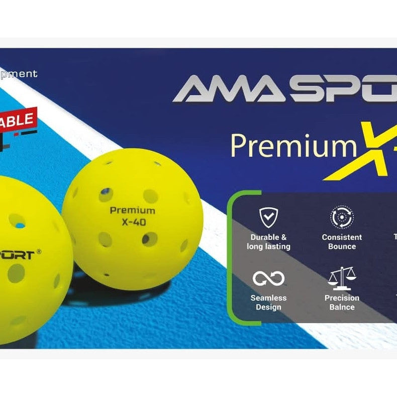 Ama Sport X-40 Premium Pickleball Ball USAPA - Green