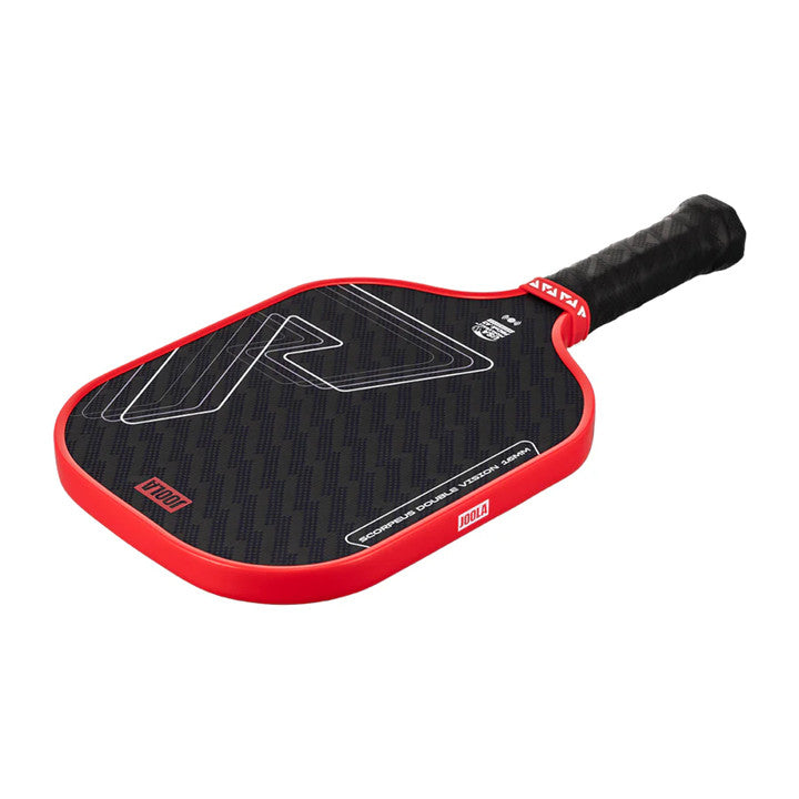JOOLA Scorpeus Double Vision Pickleball Paddle - Blaze Red / Bolt Blue / Surge Green (16mm)