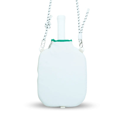 POCKETTE – PICKLEBALL PADDLE CASE (GREEN/WHITE)