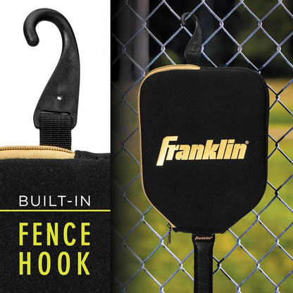 Franklin Pickleball Paddle Cover Protective Padded Cover with Fence Hook Universal Size Paddle Case