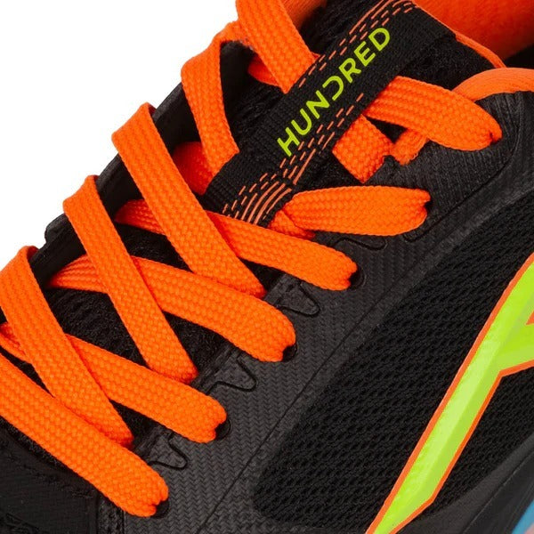 Hundred Hyperspike Court Shoes Pickleball Shoes Black Orange Color