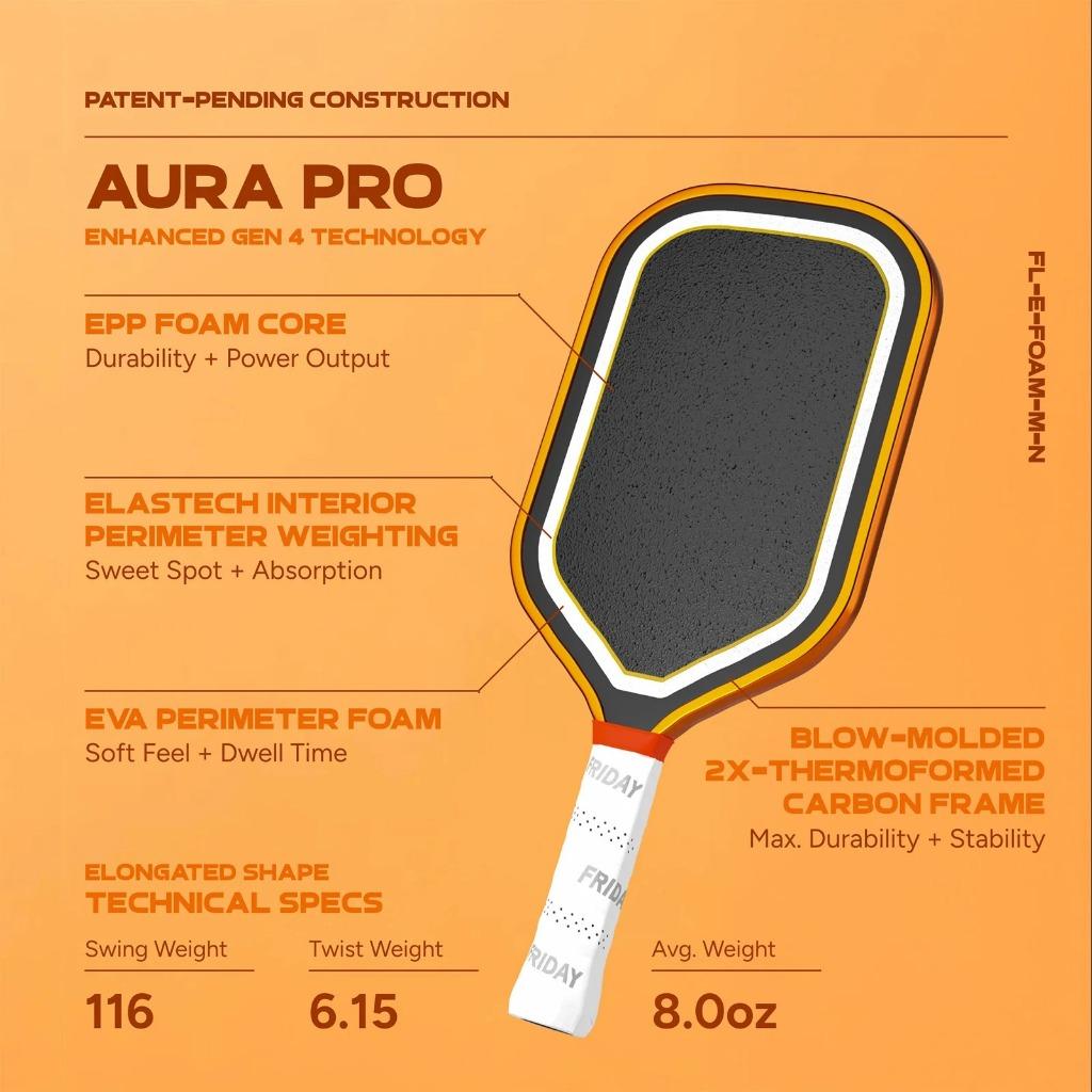 Friday Aura Pro Elongated - Metallic Orange Creamsicle Limited Edition