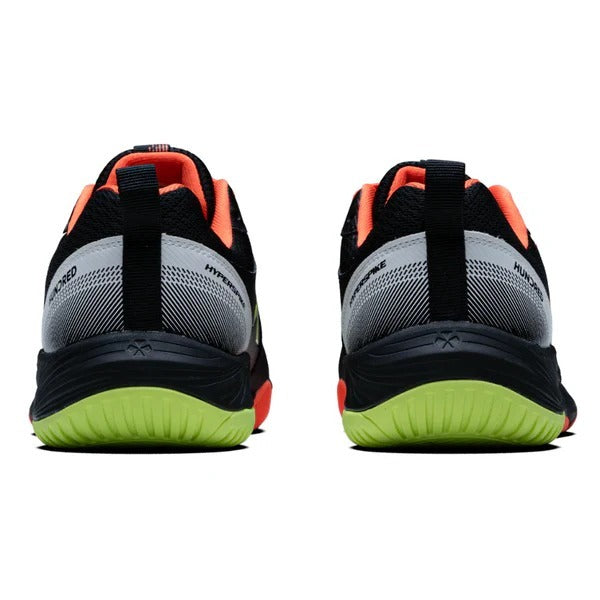 Hundred Hyperspike Court Shoes Pickleball Shoes Black Orange Color