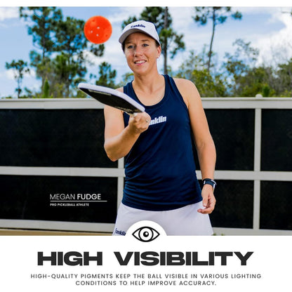 Franklin Sports X-40 Ember Outdoor Pickleballs 40 Holes