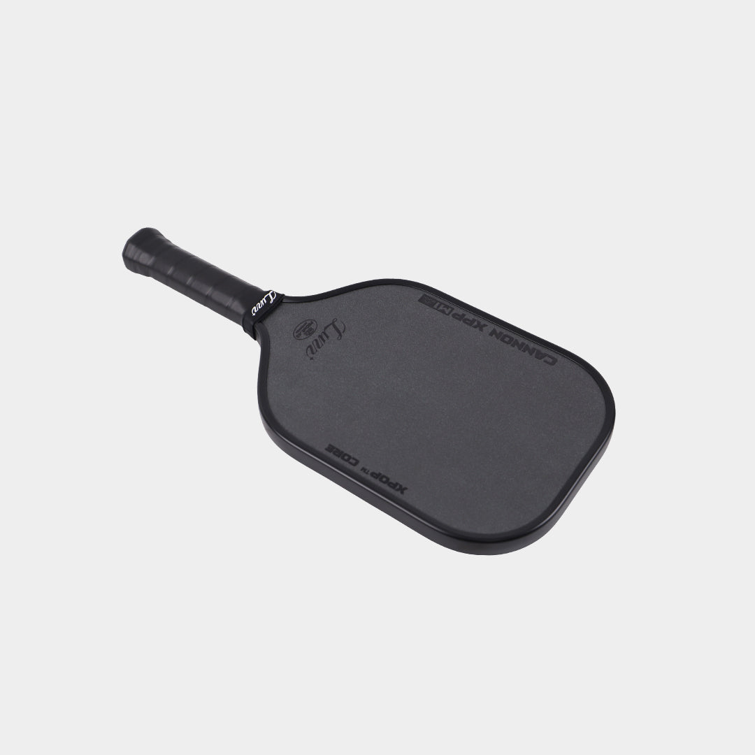 Luzz Cannon XPP M1 black pickleball paddle - front view 2