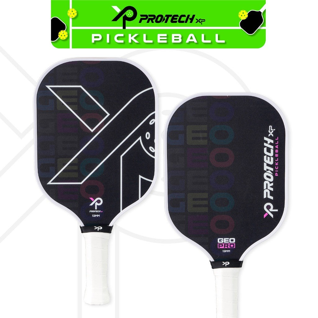 Protech XP GEO Series Pickleball Premiun & Economic Set  (2 Paddles/4 Balls/1 Case)(13mm)