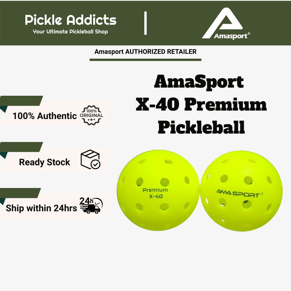 Ama Sport X-40 Premium Pickleball Ball USAPA - Green