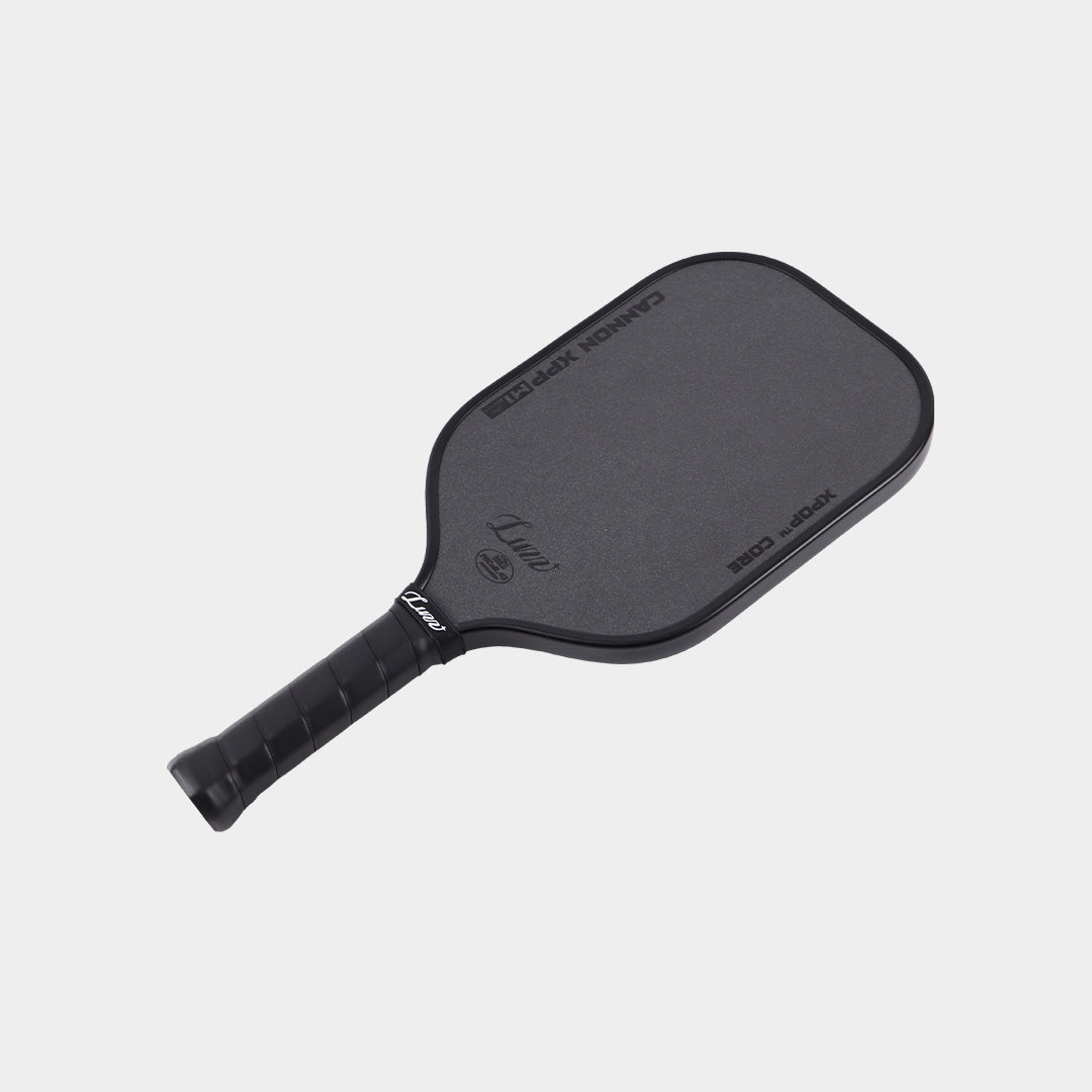 Luzz Cannon XPP M1 black pickleball paddle - front view