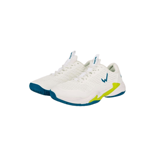 Wika Astro White Blue Green Pickleball Shoes