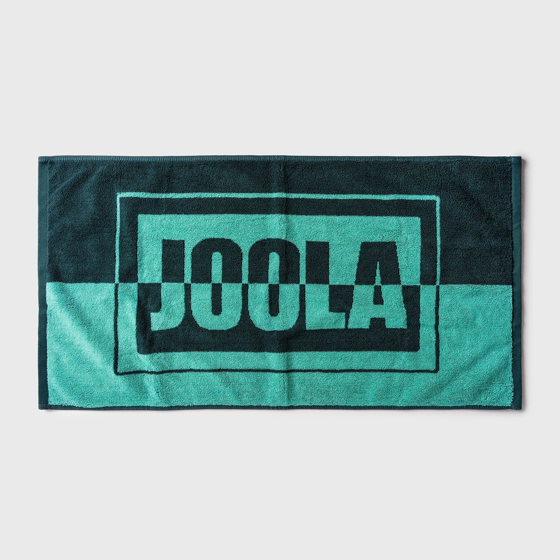 Joola Wordmark Towel Small - Club Green/Tropic Tide