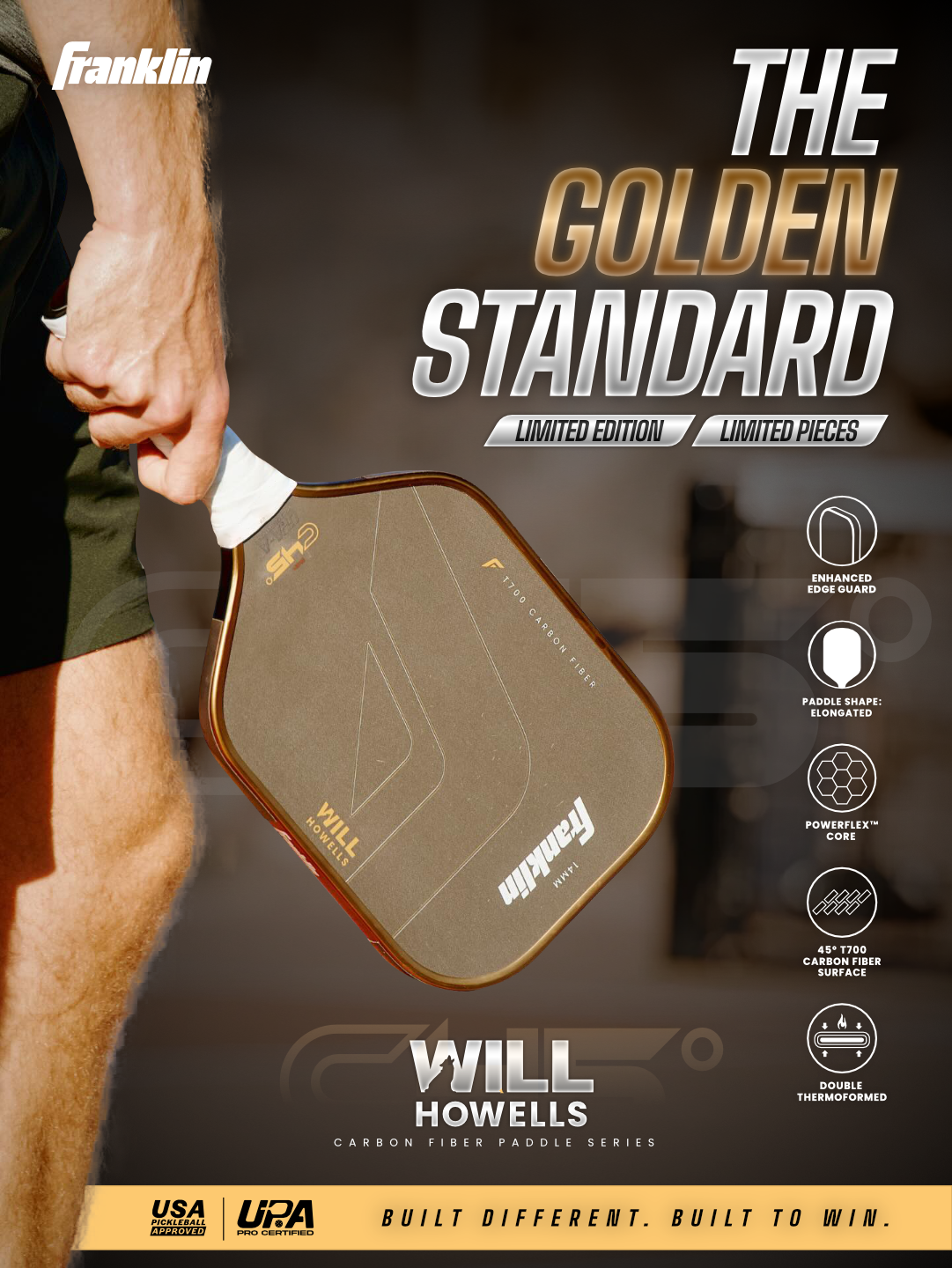 Franklin C45° Will Howells Gold Edition Pickleball Paddle